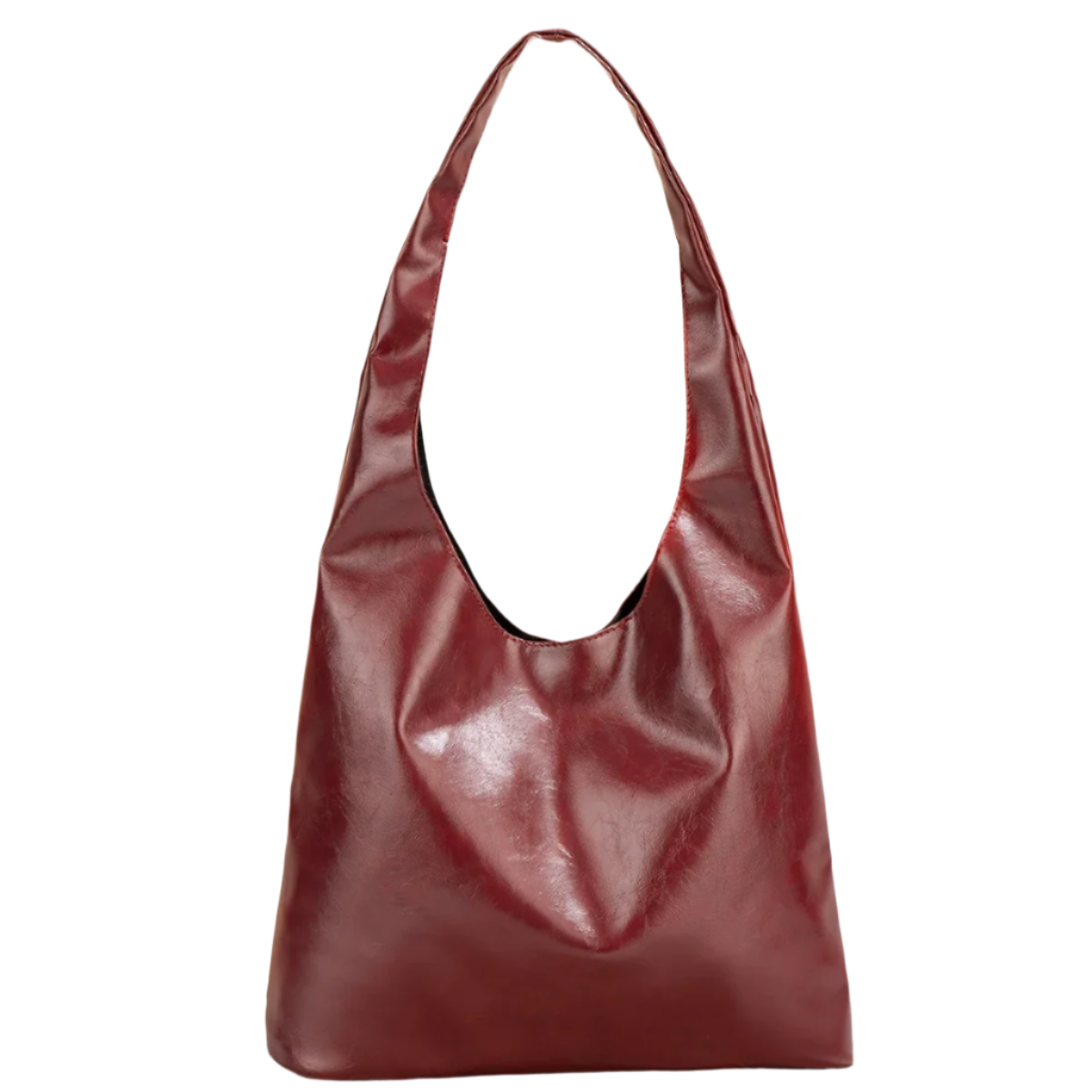 Burgundy redd slouchy vintage shoulder bag